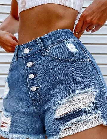 Pantaloni scurti SHEIN, albastru