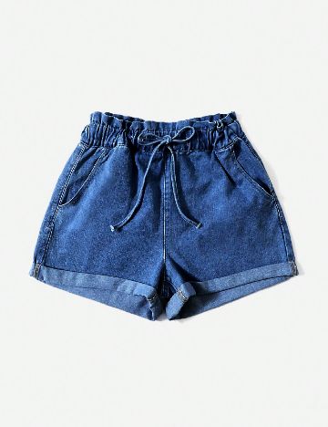 Pantaloni scurti SHEIN, albastru