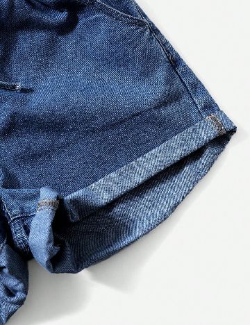 Pantaloni scurti SHEIN, albastru