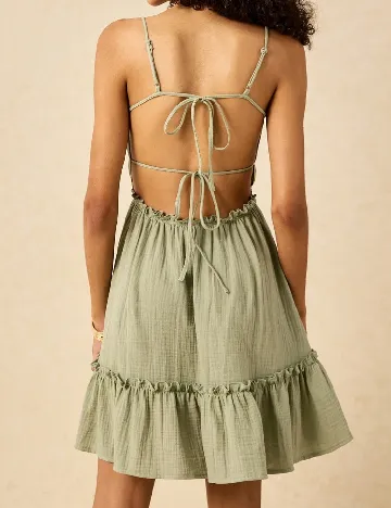 Rochie scurta Poeselle, verde