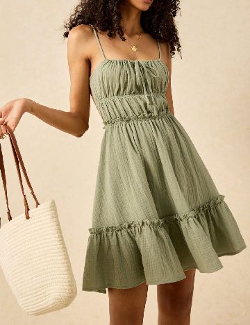 Rochie scurta Poeselle, verde