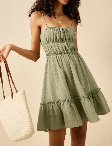 Rochie scurta Poeselle, verde