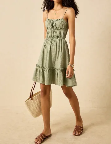 Rochie scurta Poeselle, verde