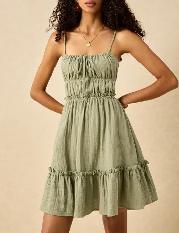 Rochie scurta Poeselle, verde