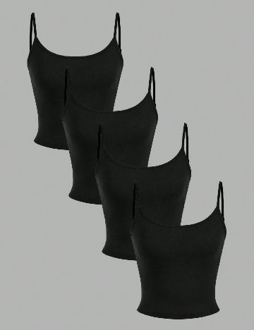 Set topuri 4 bucati SHEIN, negru