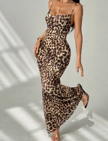 Rochie lunga SHEIN, animal print