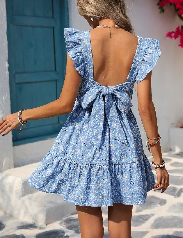 Rochie scurta SHEIN, albastru