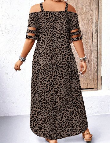 Rochie lunga SHEIN CURVE, animal print