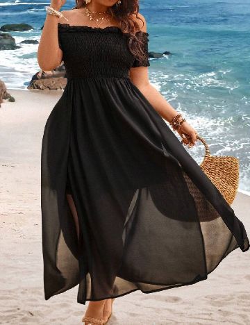 Rochie lunga SHEIN CURVE, negru