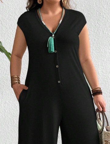 Salopeta SHEIN CURVE, negru