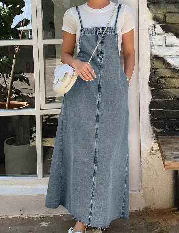 Rochie lunga Dazy, albastru