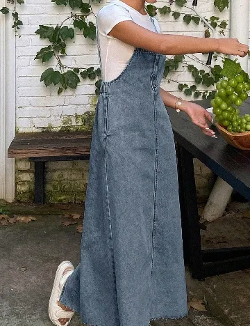 Rochie lunga Dazy, albastru