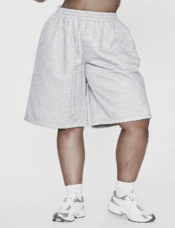 Pantaloni scurti Musera Plus Size, gri