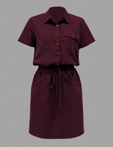 Rochie scurta SHEIN, visiniu