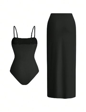 Costum de baie SHEIN, negru