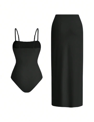 Costum de baie SHEIN, negru