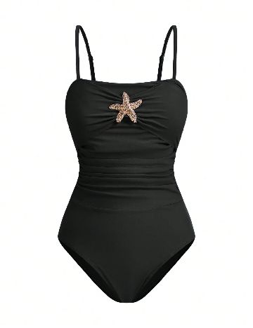 Costum de baie SHEIN, negru