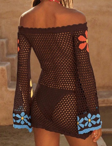 Rochie de plaja SHEIN, maro