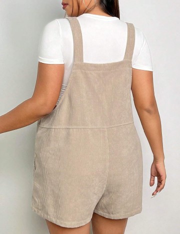 Salopeta SHEIN CURVE, crem