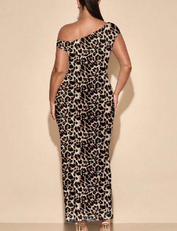 Rochie lunga SHEIN CURVE, animal print