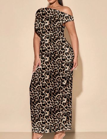 Rochie lunga SHEIN CURVE, animal print