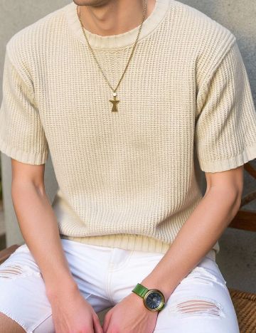 Tricou Shein Kids, bej