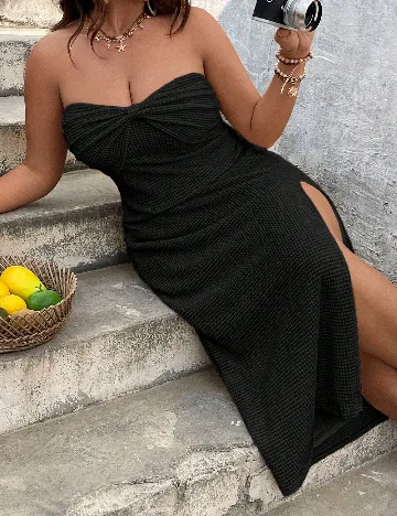 Rochie lunga SHEIN CURVE, negru