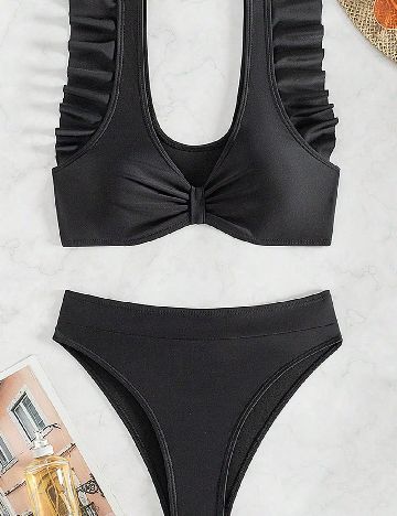 Costum de baie SHEIN, negru