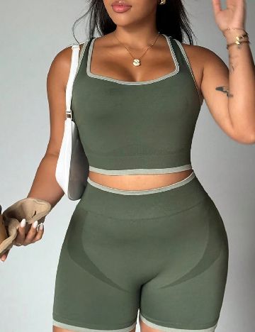 Compleu SHEIN CURVE, verde