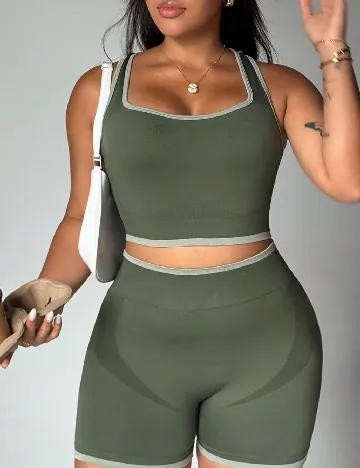 Compleu SHEIN CURVE, verde