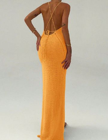 Rochie lunga SHEIN, portocaliu