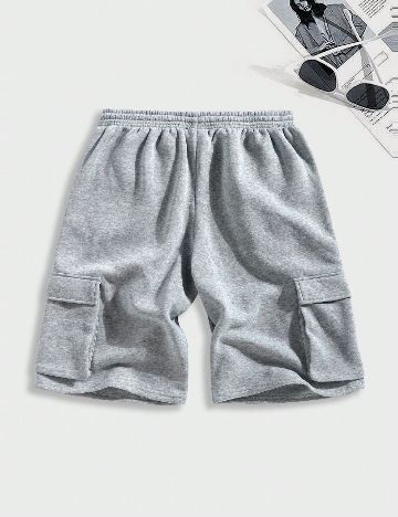 Pantaloni scurti Shein Kids, gri
