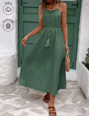 Rochie medie SHEIN, verde