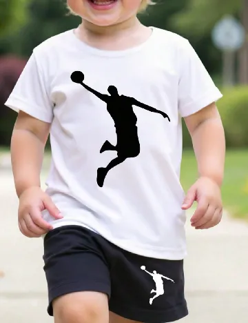 Compleu Shein Kids, alb/negru