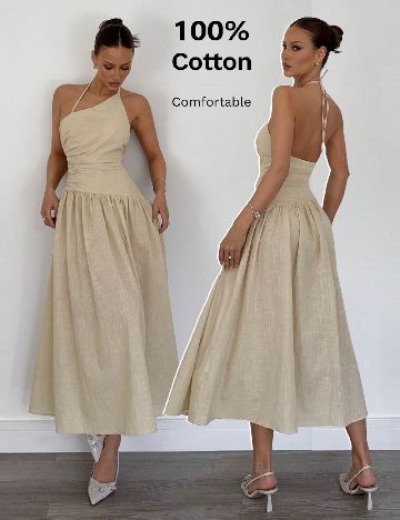 Rochie medie SHEIN, crem