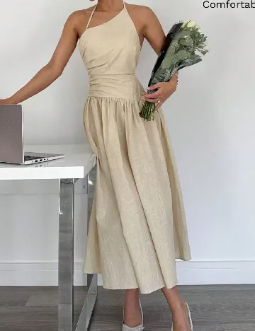 Rochie medie SHEIN, crem