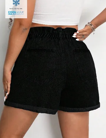 Pantaloni scurti SHEIN CURVE, negru