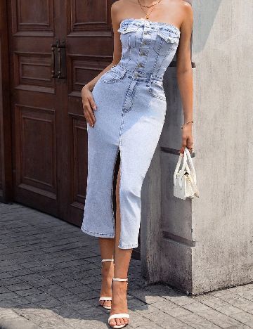 Rochie medie SHEIN, albastru