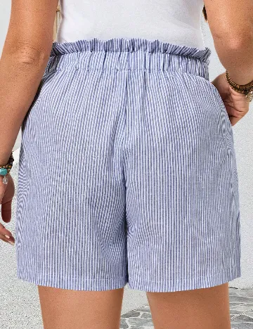 Pantaloni scurti SHEIN CURVE, albastru