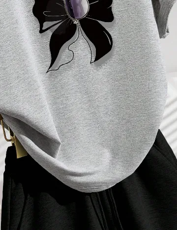 Compleu SHEIN, gri/negru