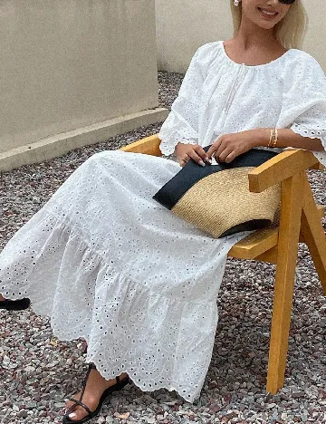 Rochie lunga SHEIN, alb