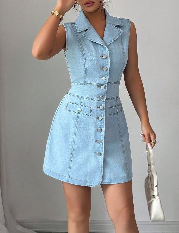 Rochie scurta SHEIN, albastru