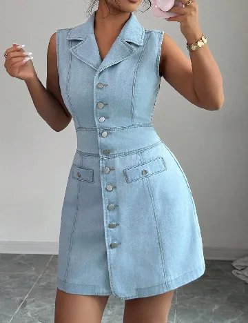 Rochie scurta SHEIN, albastru