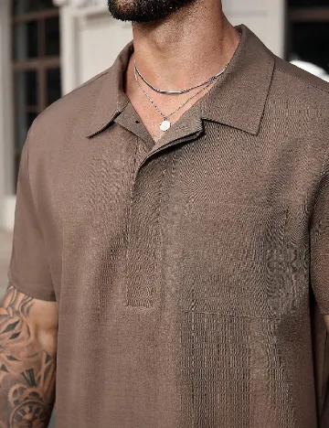 Tricou SHEIN Plus Size Men, maro