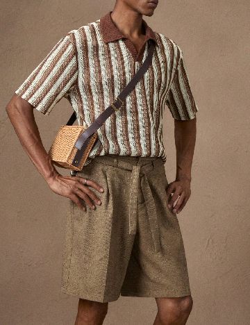 Pantaloni scurti Anewsta, maro