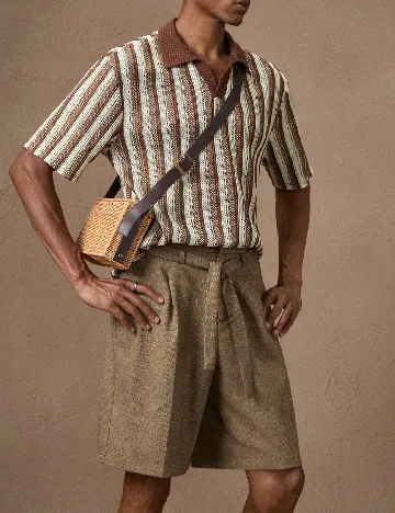 Pantaloni scurti Anewsta, maro