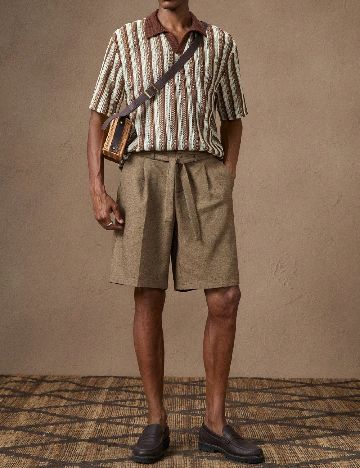 Pantaloni scurti Anewsta, maro