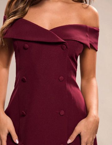 Rochie scurta SHEIN, visiniu