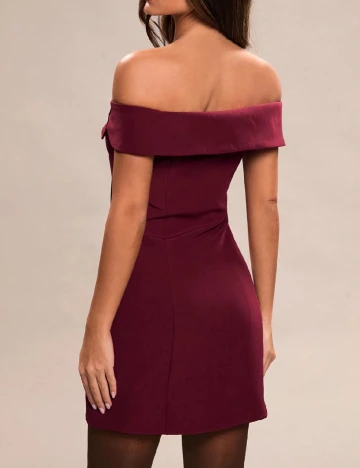 Rochie scurta SHEIN, visiniu