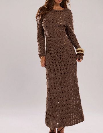 Rochie lunga SHEIN, maro